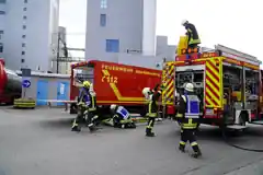 Einsatz-Übung bei MEGGLE