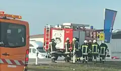 Ölspur: Feuerwehr Aham im Einsatz