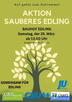 Gemeinschafts-Aktion für ein „sauberes Edling“