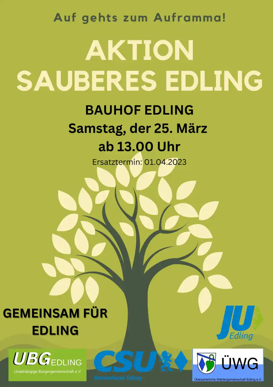 Gemeinschafts-Aktion für ein „sauberes Edling“
