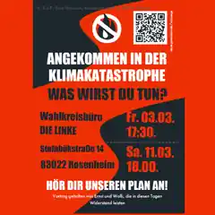 „Letzte Generation“ mit Vortragsabend