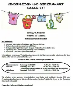 Großer Benefiz-Markt in Schonstett