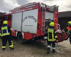 Halfinger Feuerwehr im Einsatz