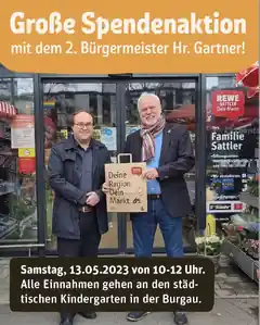 Bürgermeister kassiert für guten Zweck