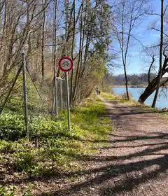 Uferweg jetzt Sperrgebiet für Radlfahrer