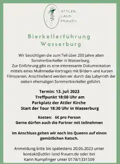 Führung durch die Wasserburger Bierkatakomben