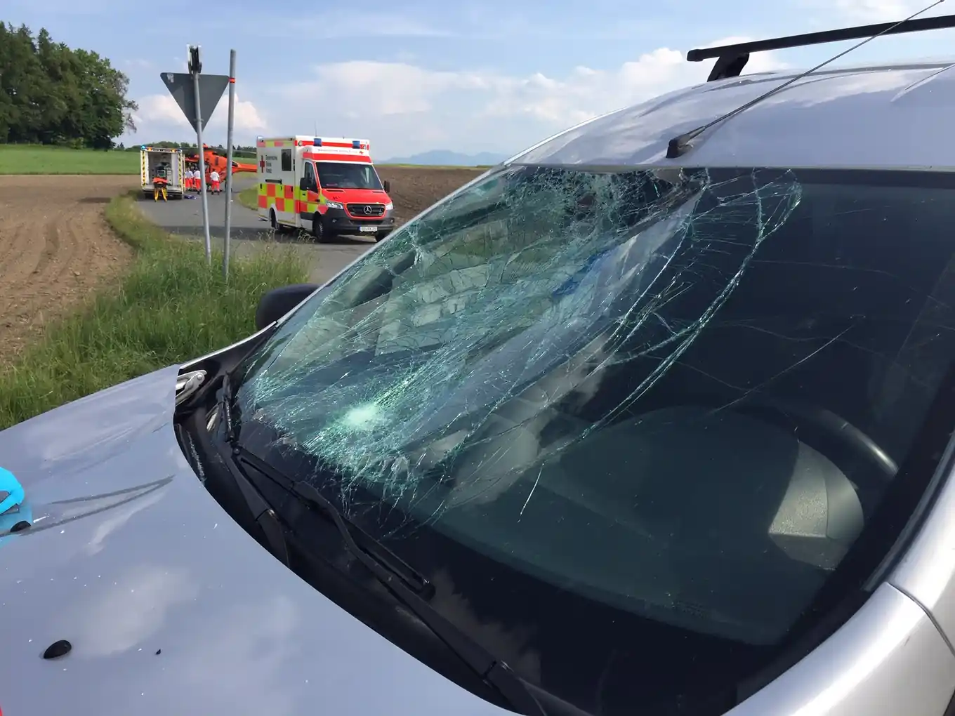 Schwerer Unfall mit Radfahrer