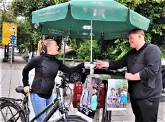 A Gratis-Brezn für die Radler