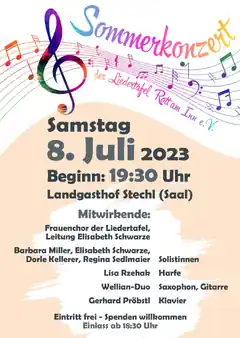 Ein Sommerfest der Liedertafel in Rott