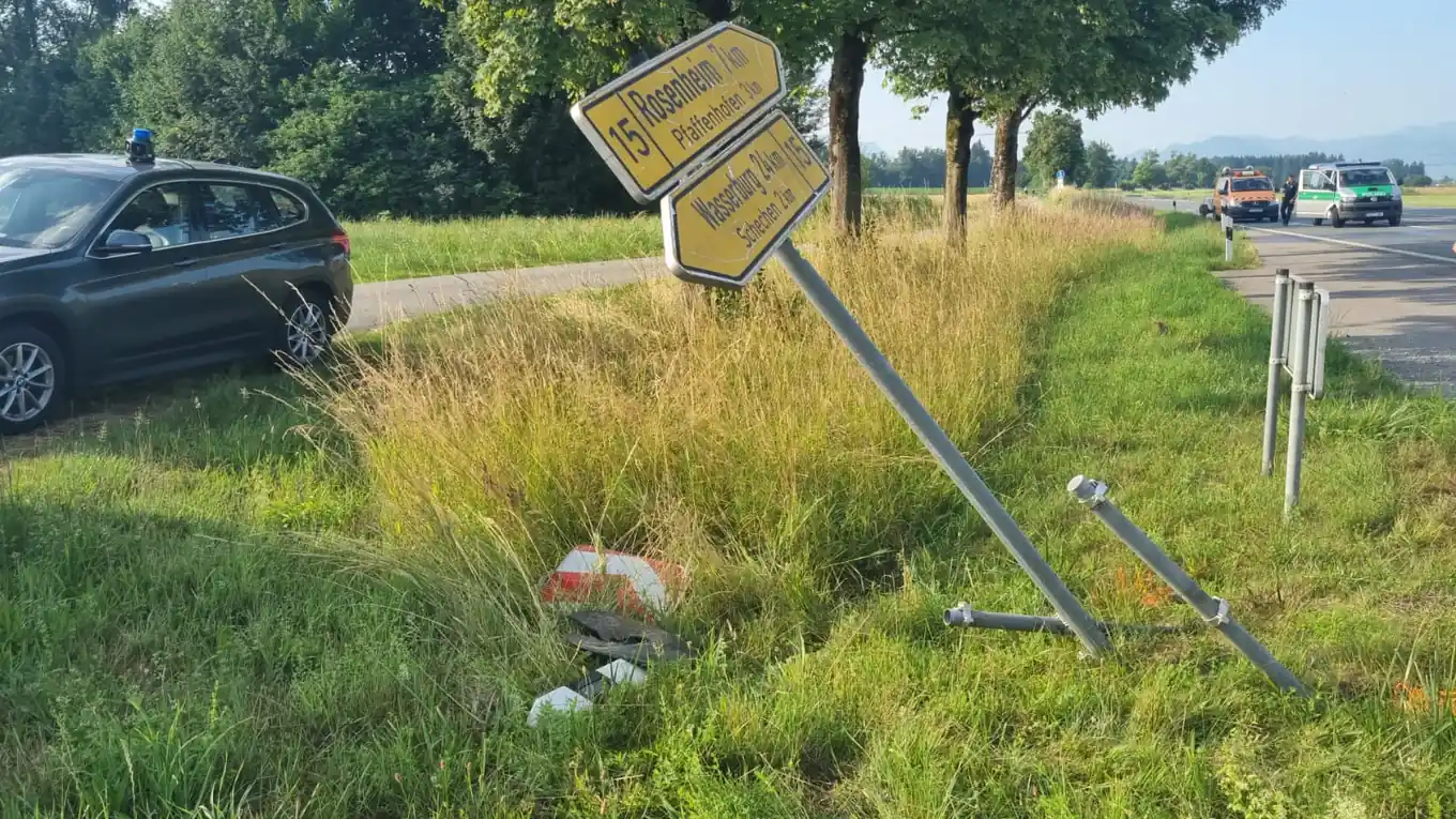 B15: Schwerer Unfall am Dienstagmorgen