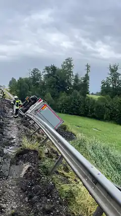 Lkw-Unfall auf A8