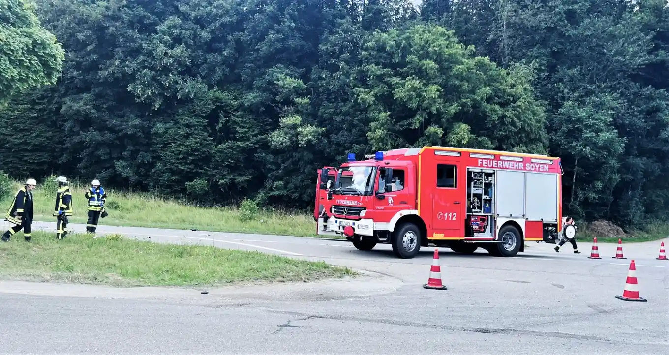 Tödlicher Verkehrsunfall auf der B15