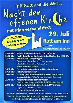 Eine Nacht der offenen Kirche in Rott