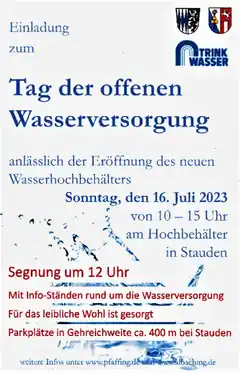 Ein Hoch auf den neuen Hochbehälter