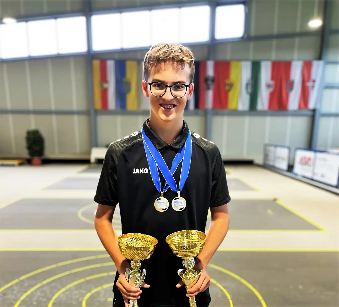 Gold, Silber und Bronze geholt