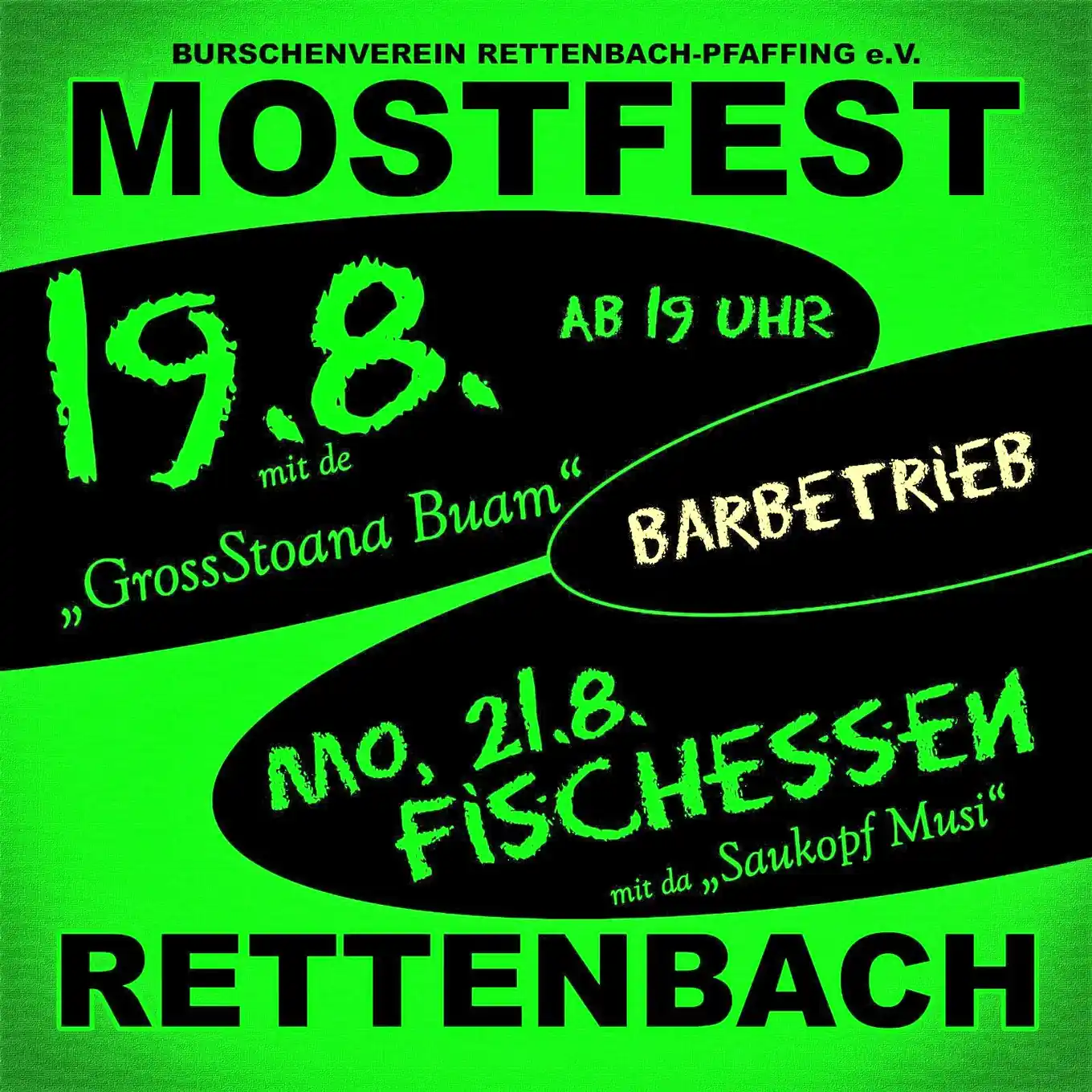Die Burschen feiern