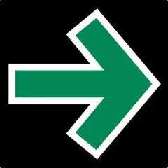 Heute geht es um das Grünpfeilschild