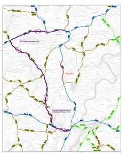 Vollsperrung mit großräumiger Umleitung
