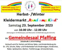 „Rund ums Kind“: Markt nach Pfaffing verlegt