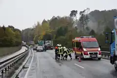 Unfall auf B304: Riesenglück im Unglück