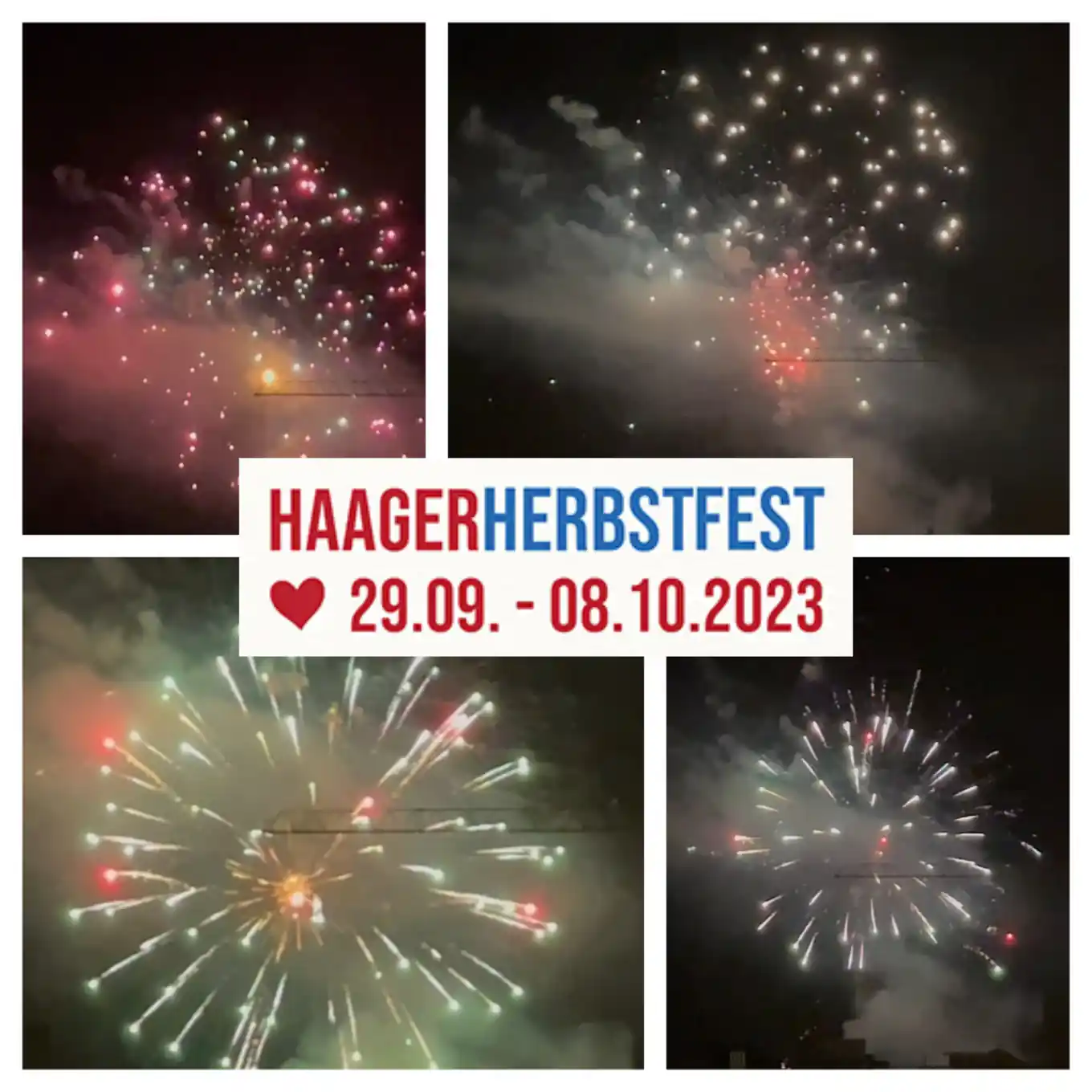 Heute großes Feuerwerk