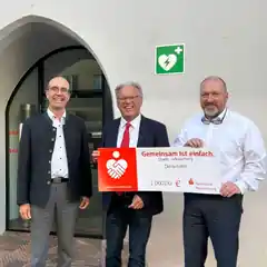Defibrillator mitten in der Altstadt