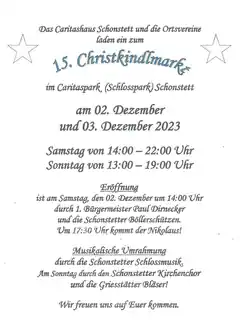 15. Christkindlmarkt in Schonstett