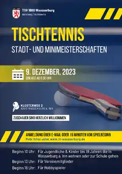 Stadtmeisterschaft im Tischtennis