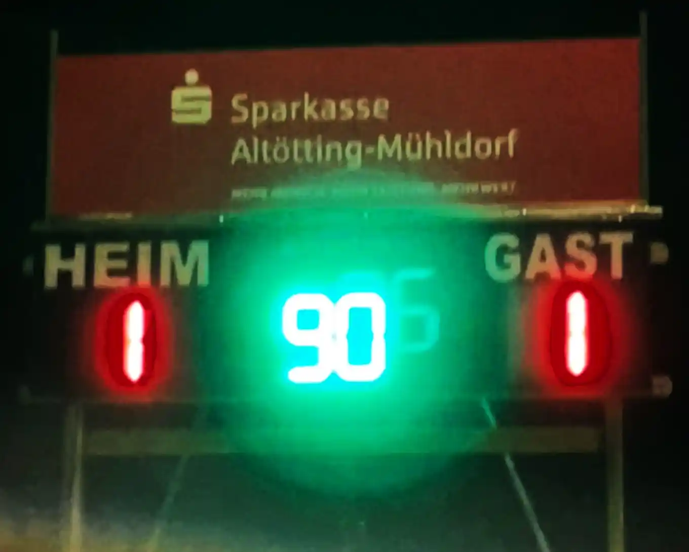 Ausgleich mit dem Schlusspfiff