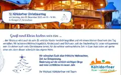Christbaumtag mit buntem Programm