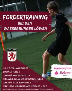 Fördertraining bei den Löwen