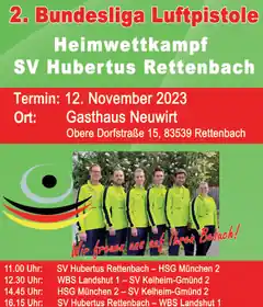 Am Sonntag die Bundesliga in Rettenbach