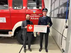 Spende für einen neuen Defibrillator