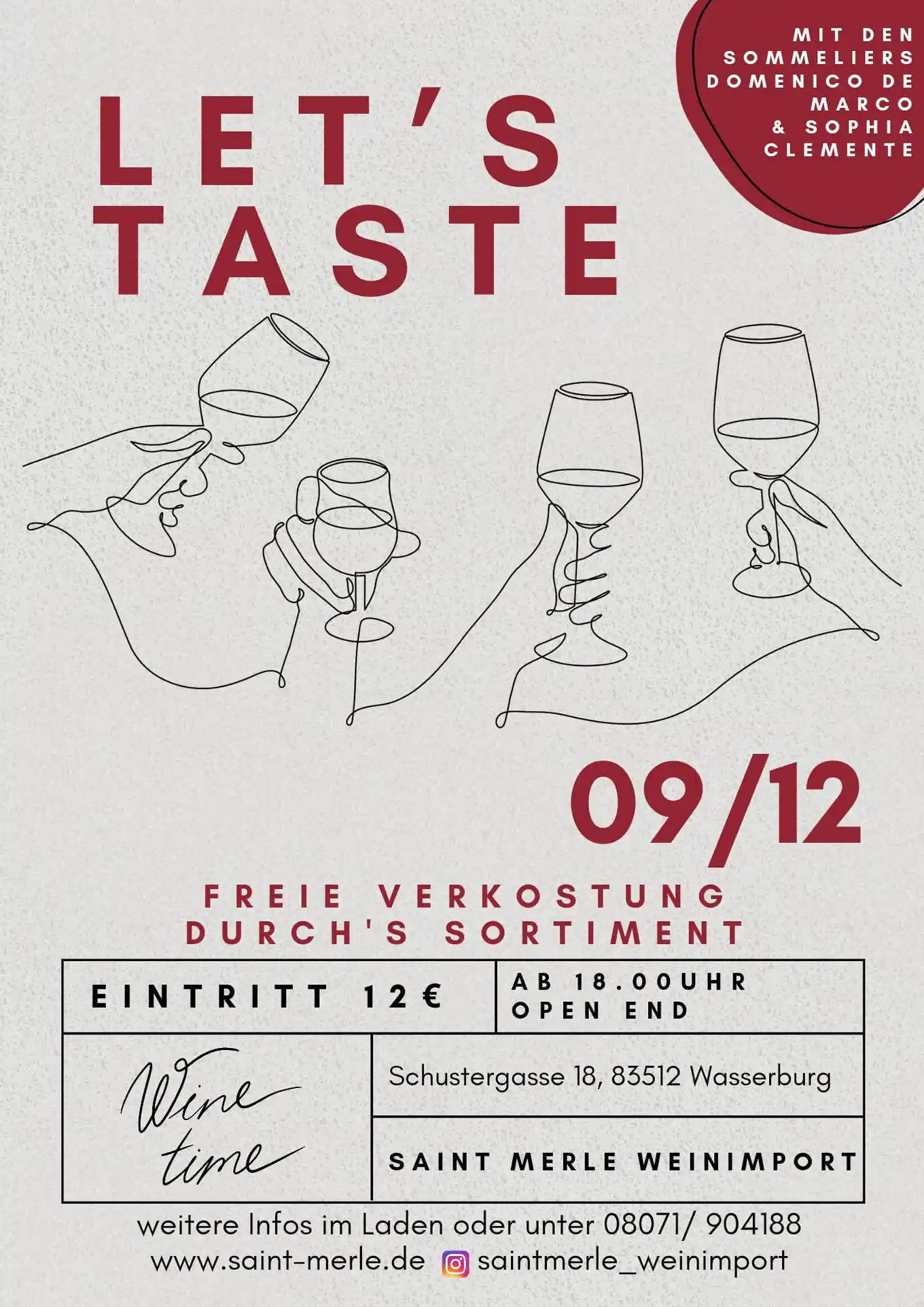 Ein ganzes Sortiment an feinen Weinen