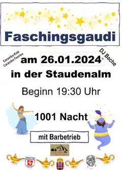 Faschingsgaudi in der Staudenalm