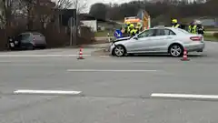 Unfall an Kreuzung auf B12