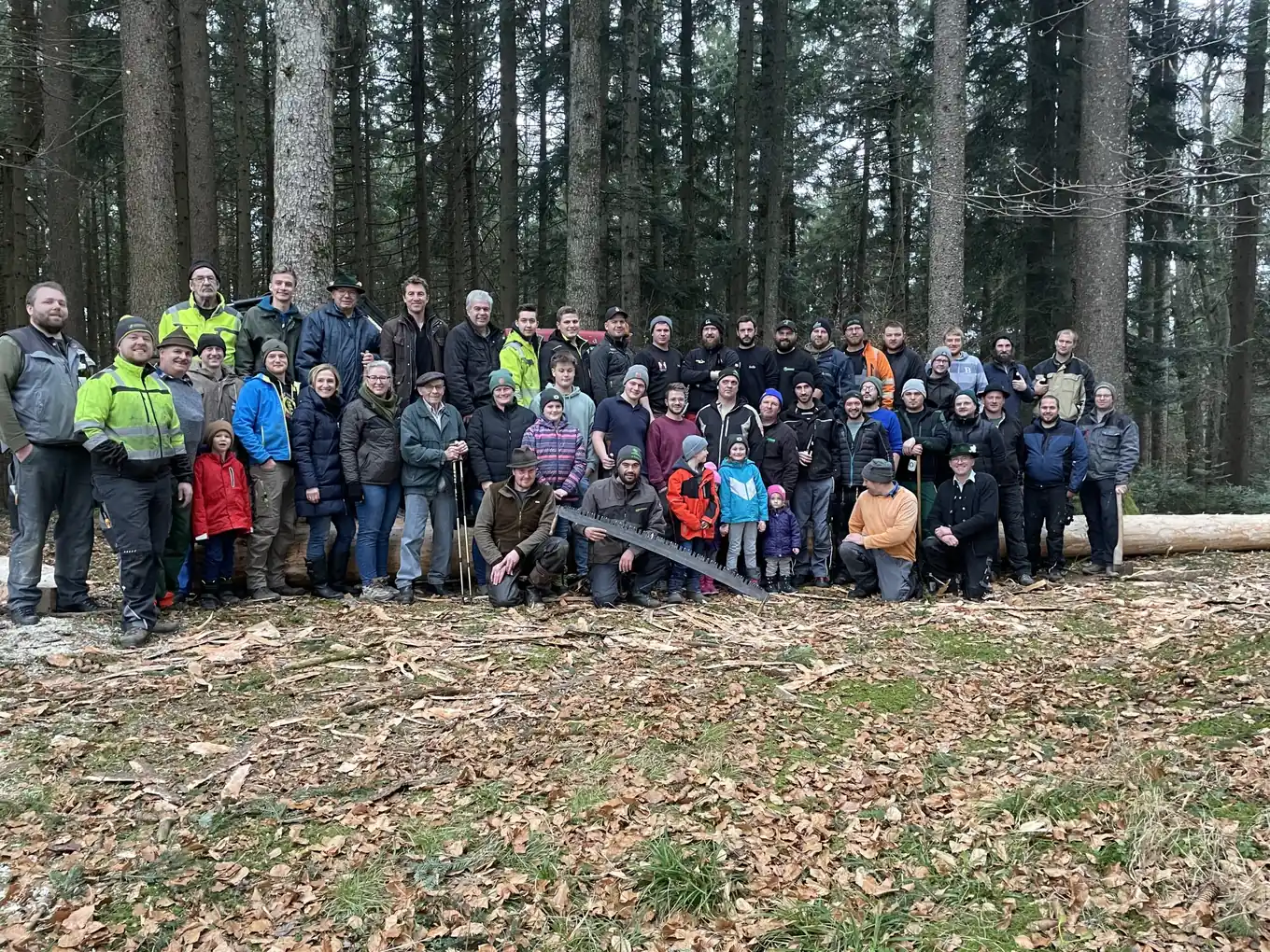Maibaumfreunde Amerang freuen sich