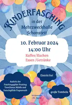 Kinderfasching in Schonstett