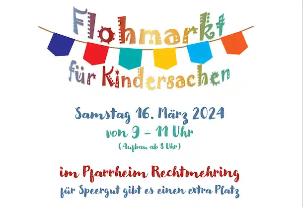 Frühlings-Flohmarkt für Kindersachen