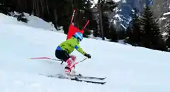 Starke Haager Ski-Rennfahrer