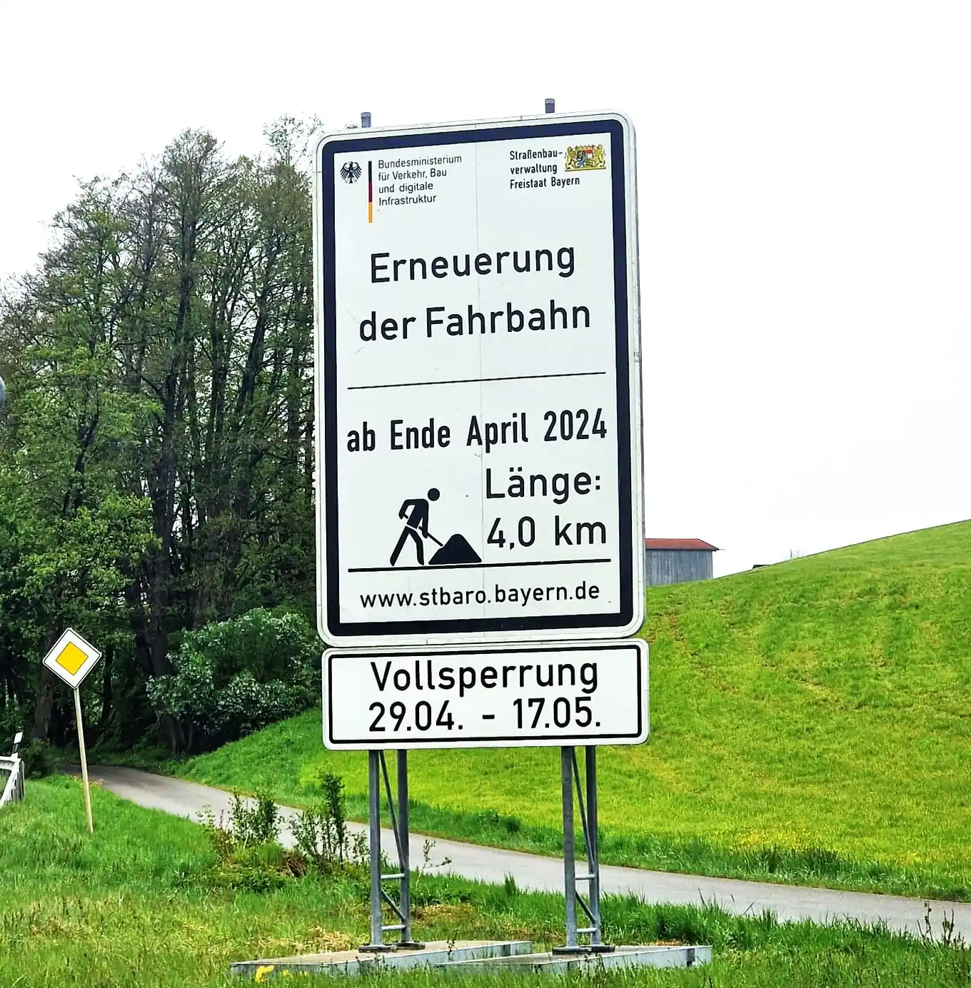 B15 ab Montag drei Wochen dicht