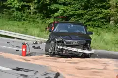 Vier Verletzte bei Unfall am Pfingstmontag