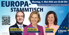 CSU lädt zum Europa-Stammtisch