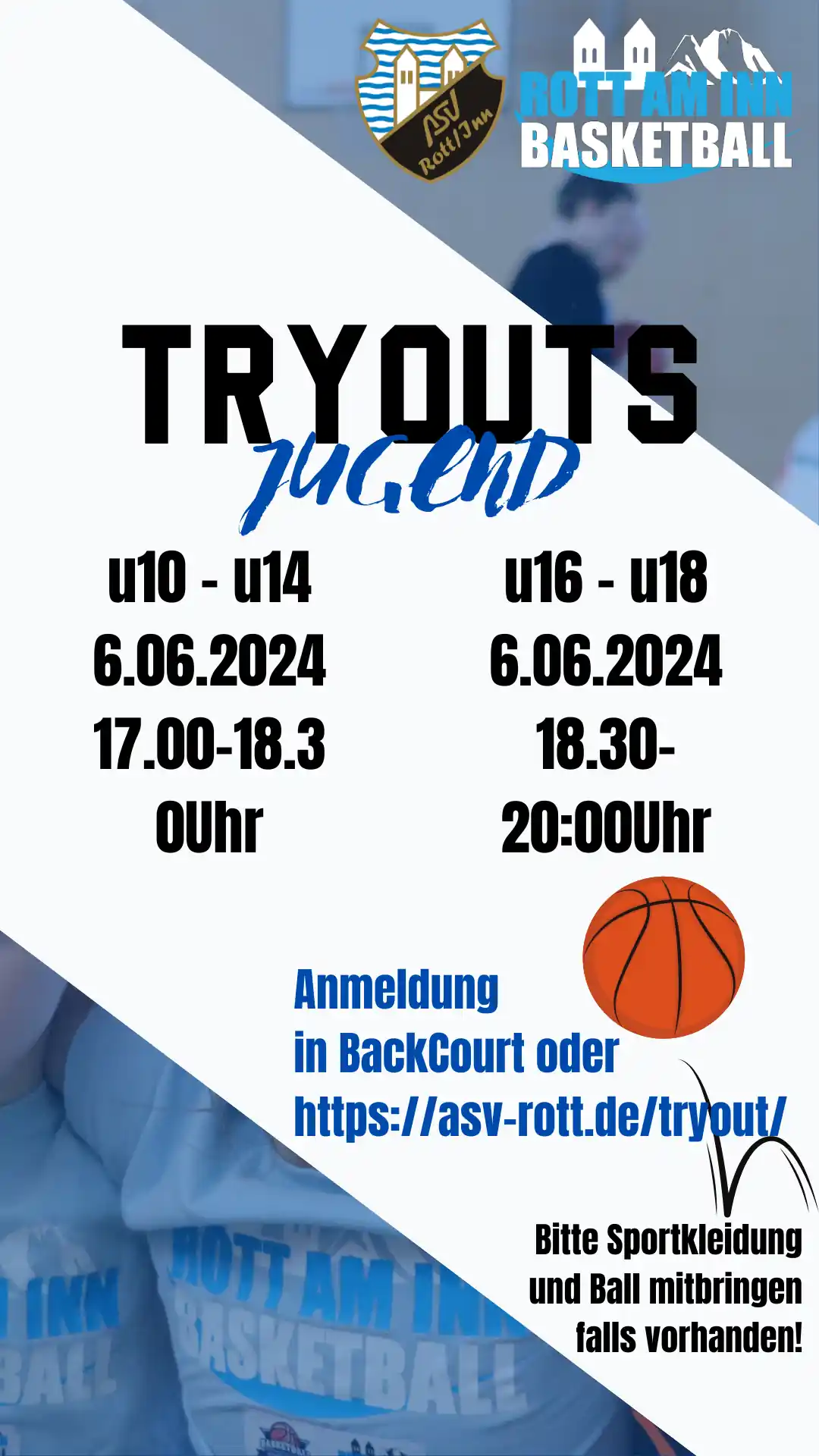 Kommt zum Probetraining
