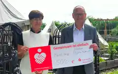 Sparkasse hilft Haag zum großen Jubiläum