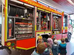 Probesitzen im Feuerwehrauto