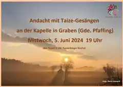 Taizé-Andacht an Grabener Kapelle