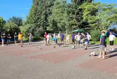 Stockschützen im Wettstreit