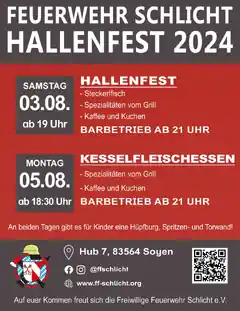 Hallenfest der Feuerwehr Schlicht
