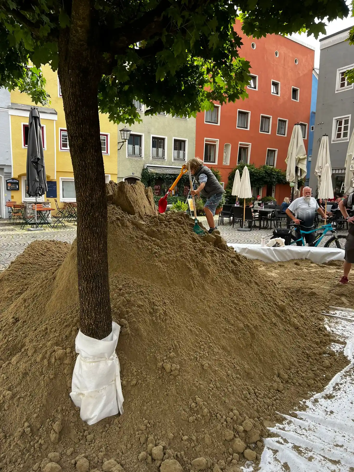 Hofstatt-Strand: Der Sand ist da